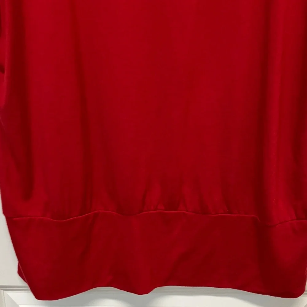 Jaclyn Smith, Ruby Red Short Sleeve Women's Top, XXL - Picture 6 of 10